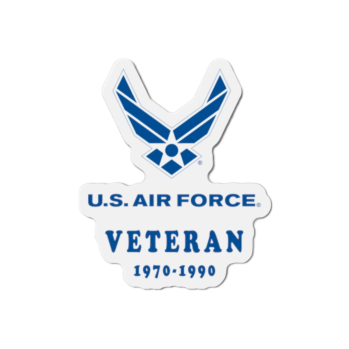 Die-Cut Magnet - USAF - Air Force - Veteran w years