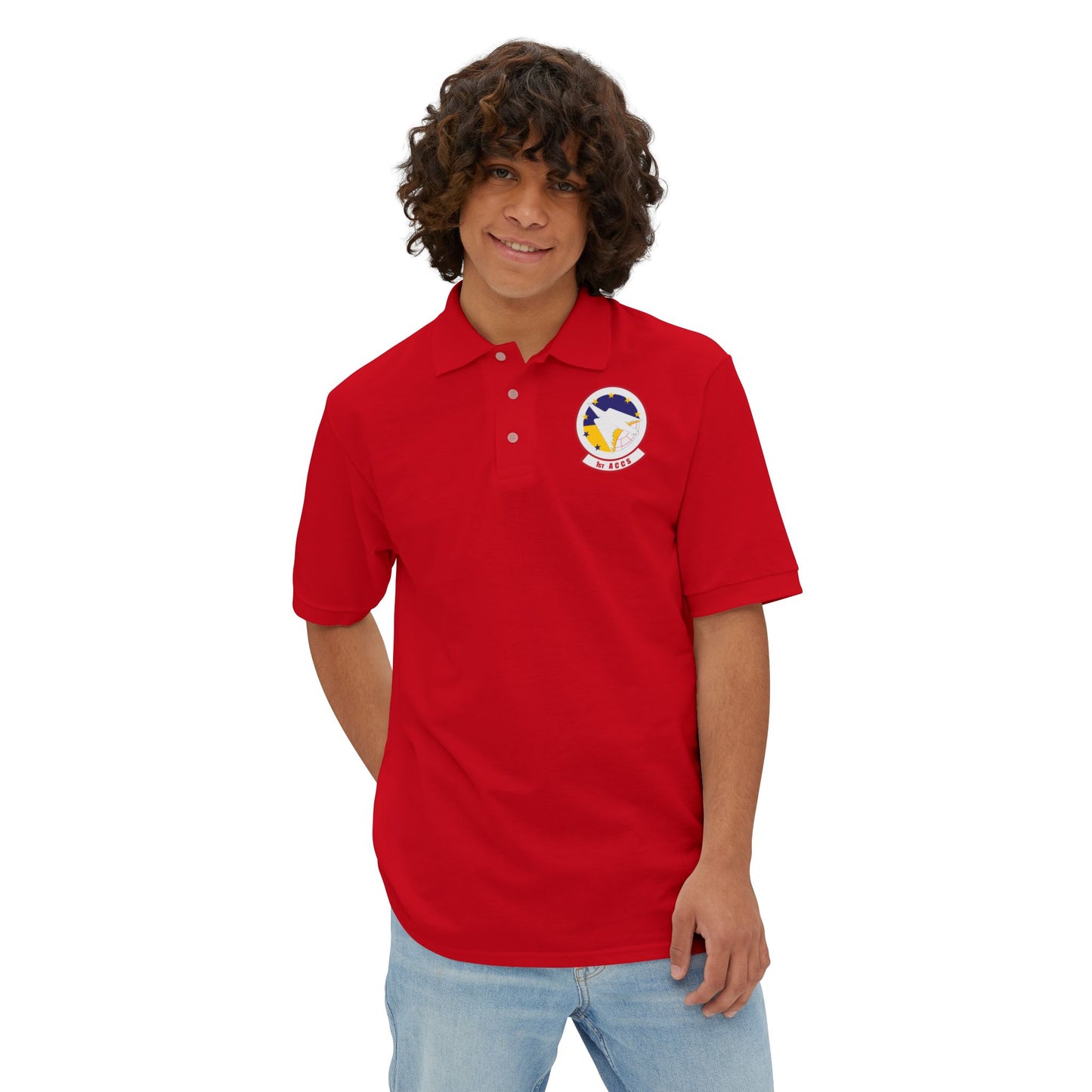 Men's Piqué Polo - USAF - 1st Airborne Command Control Squadron (ACC) wo txt X 300