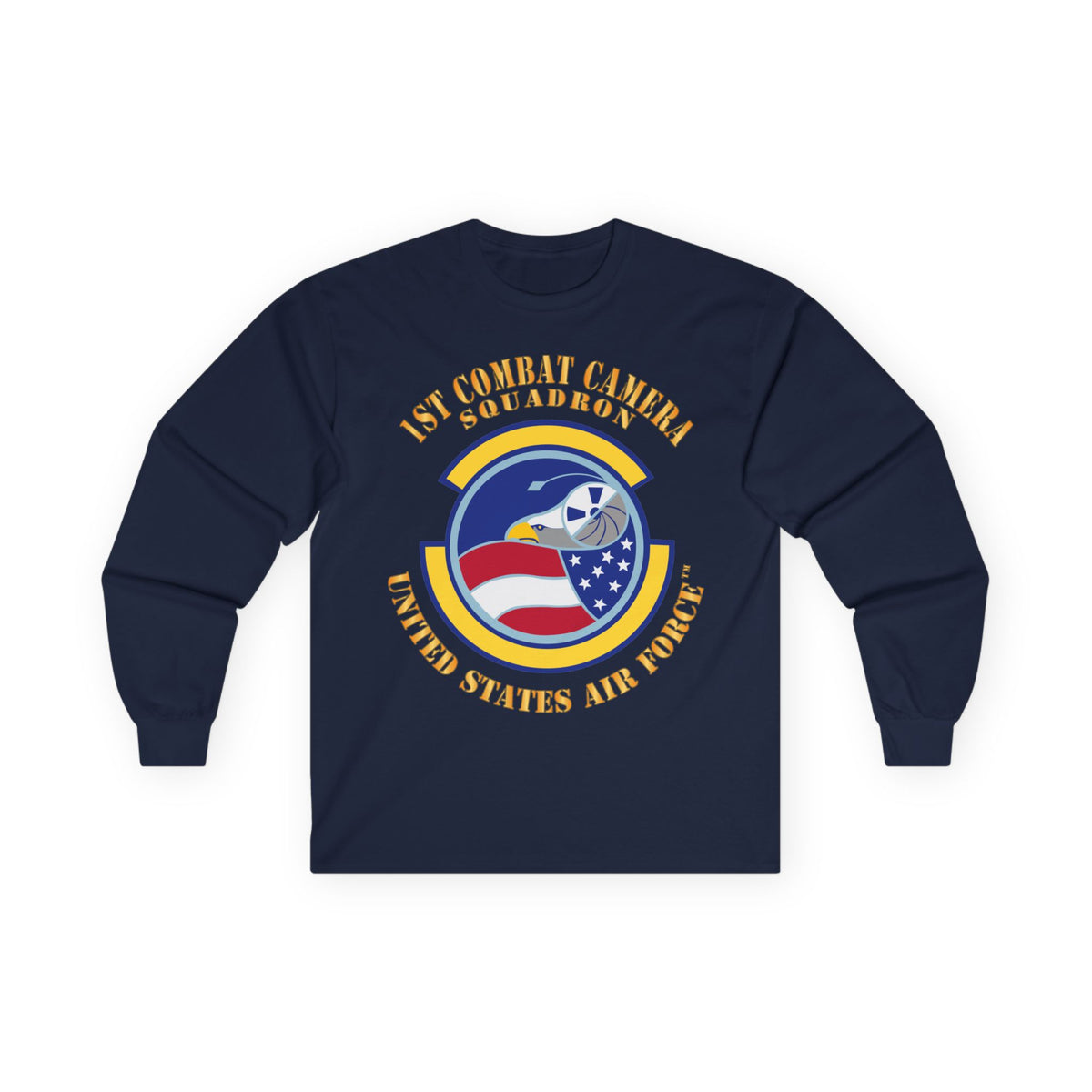 Unisex Ultra Cotton Long Sleeve Tee - USAF -  1st Combat Camera Squadron