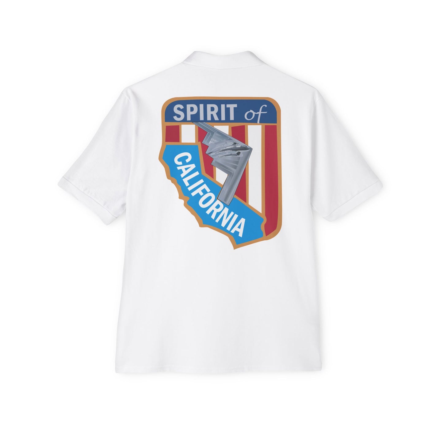 Men's Piqué Polo - USAF - B2 - Spirit of California - Stealth Bomber wo txt X 300