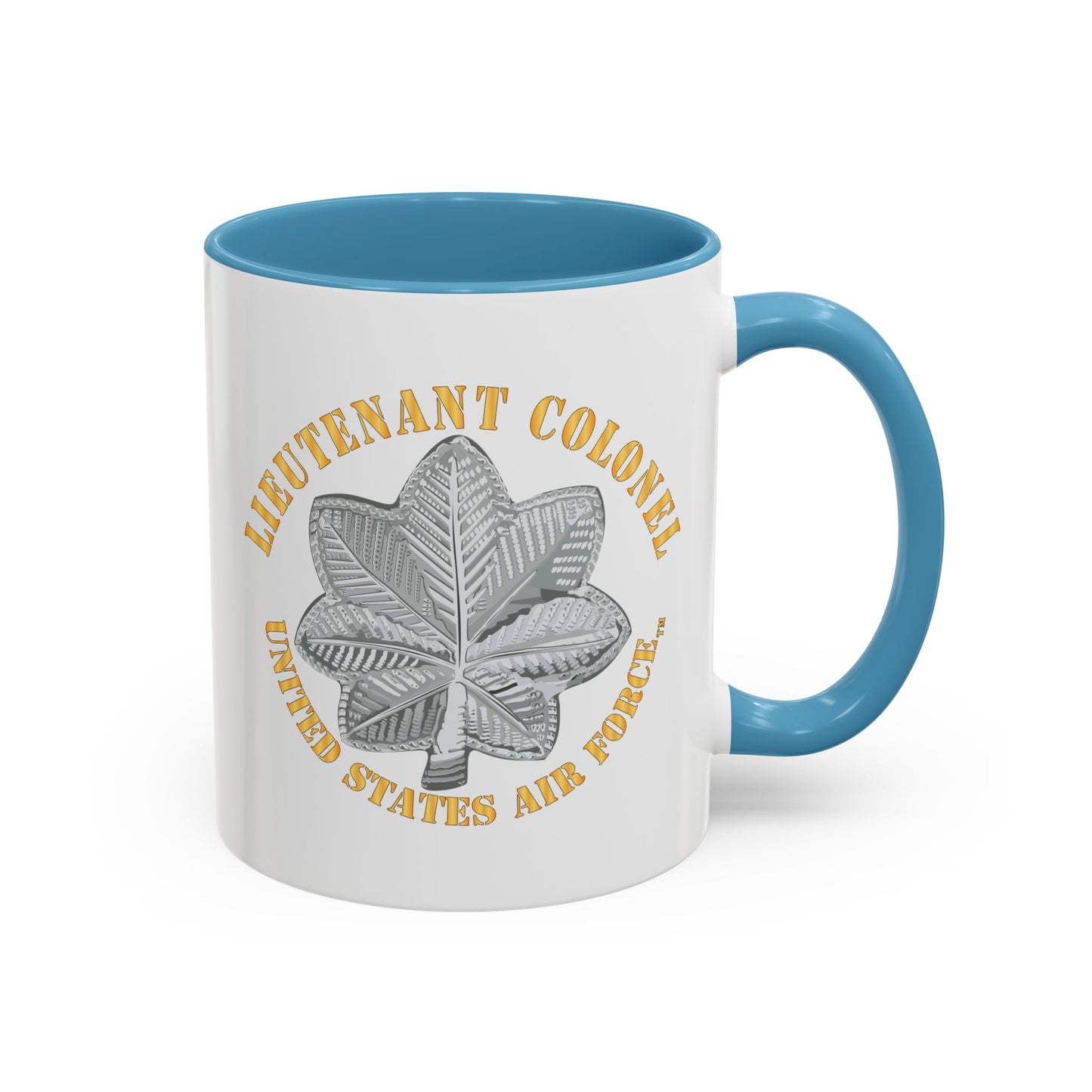 Accent Coffee Mug (11oz & 15oz) - USAF - Lieutenant Colonel - LTC - TM X 300