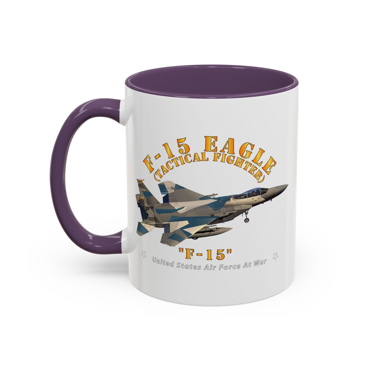 Accent Coffee Mug (11oz & 15oz) - USAF - F15 Eagle - F15