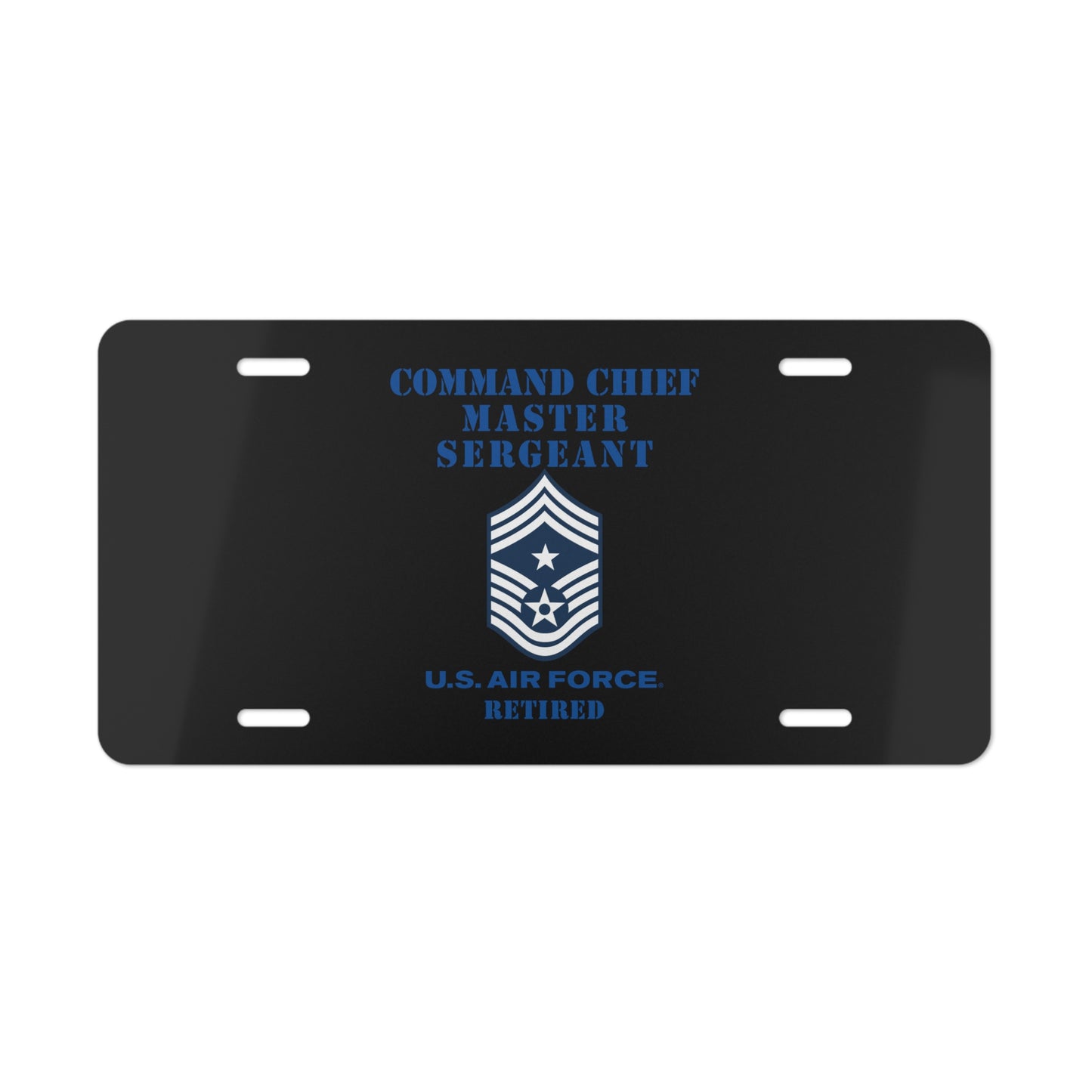 License Plate - USAF - Command Chief Master Sergeant (E9c) - 2020 - Retired