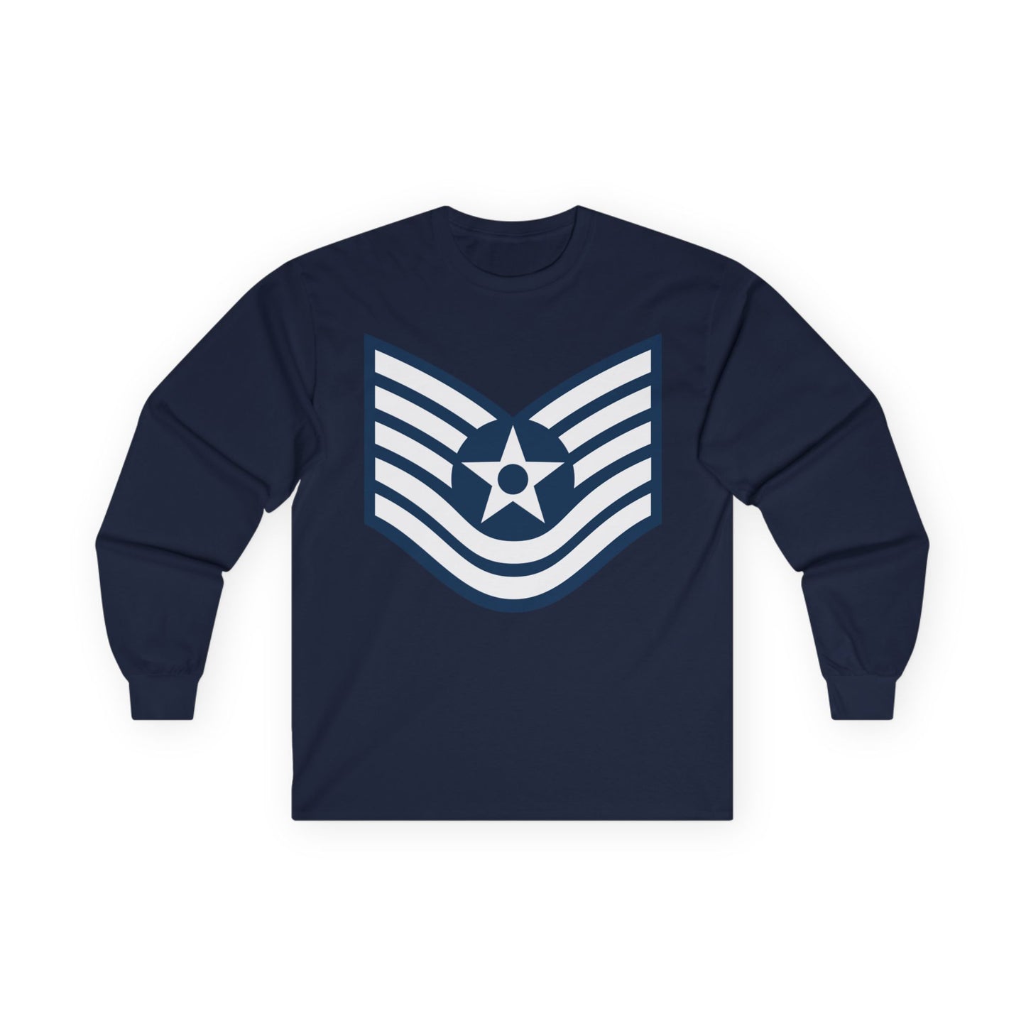 Unisex Ultra Cotton Long Sleeve Tee - USAF - Technical Sergeant (E6) - 2020