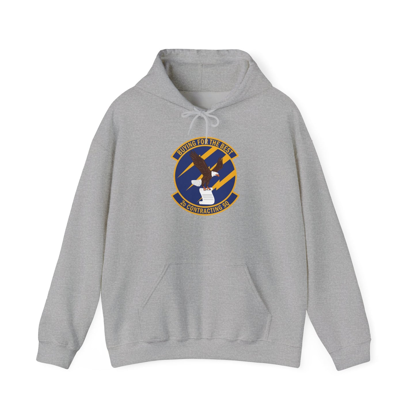 Unisex Heavy Blend Hooded Sweatshirt - USAF - 2d Contracting Squadron wo txt