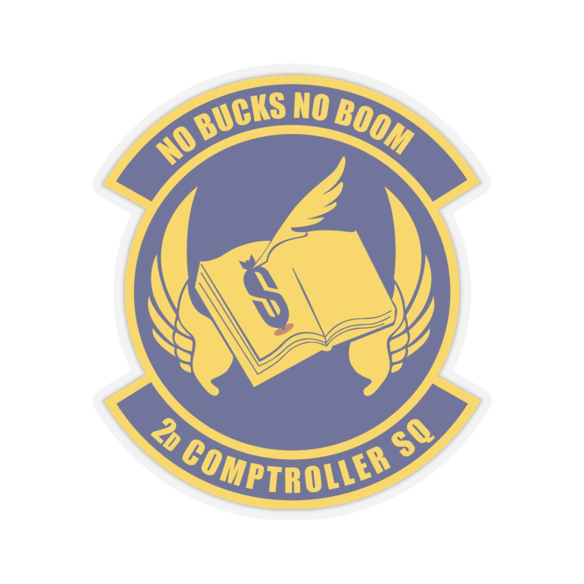 Kiss-Cut Stickers - USAF - 2nd Comptroller Squadron wo txt