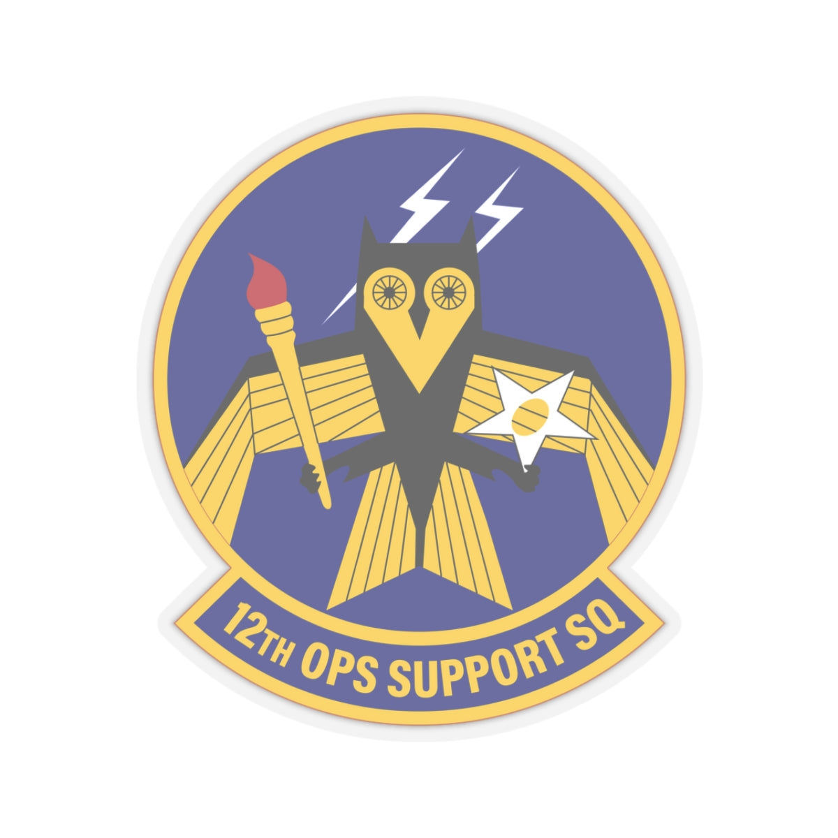 Kiss-Cut Stickers - USAF - 12th Operations Support Squadron wo txt