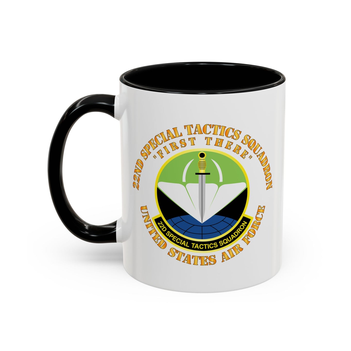 Accent Coffee Mug (11oz & 15oz) - USAF - 22nd Special Tactics Squadron - First There X 300