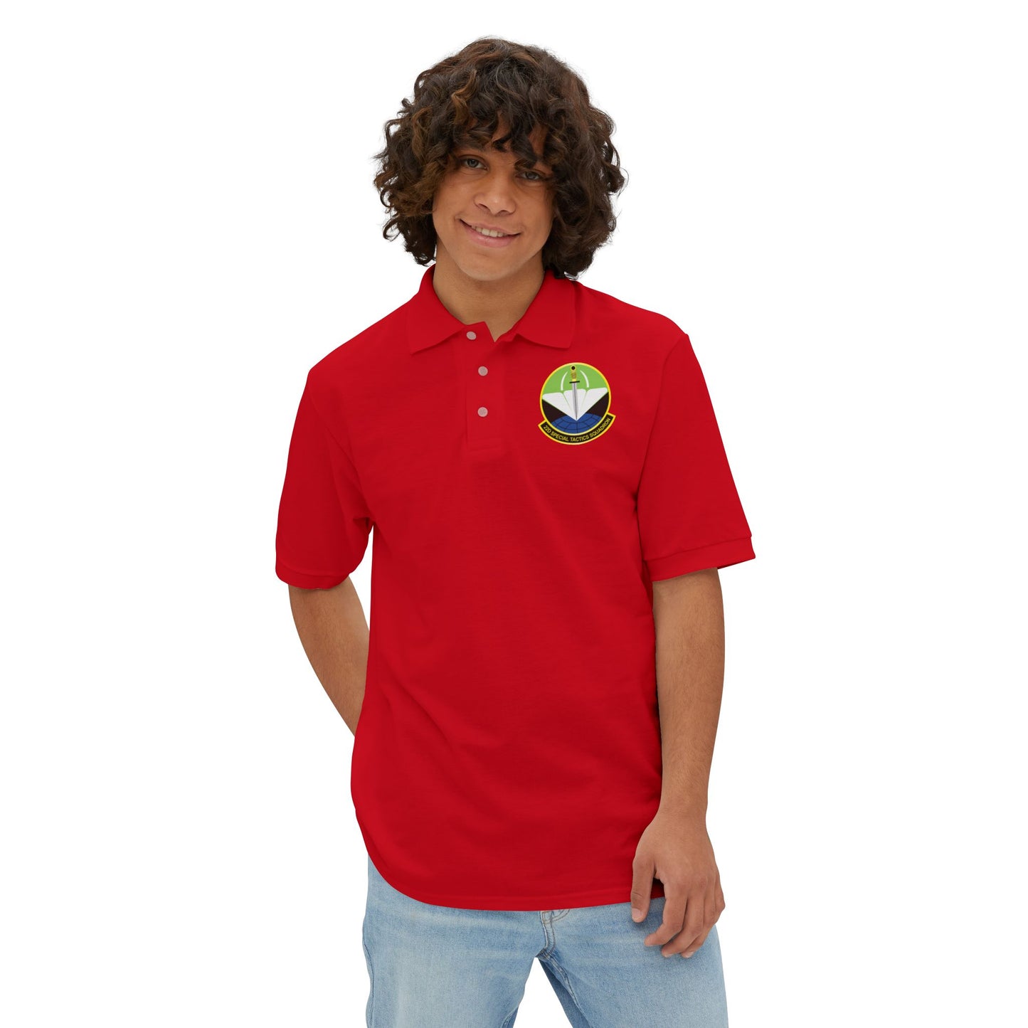 Men's Piqué Polo - USAF - 22nd Special Tactics Squadron  wo Txt X 300