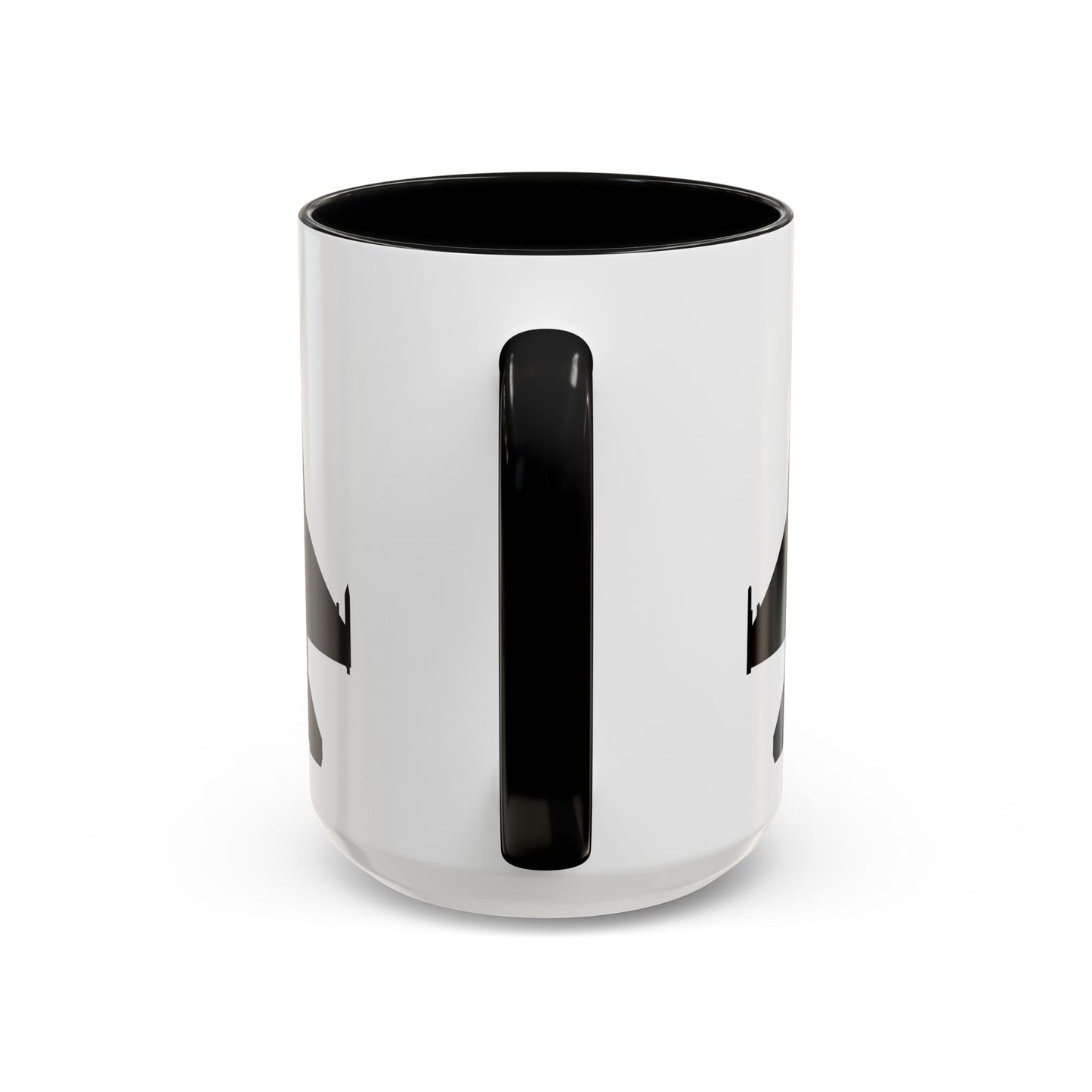 Accent Coffee Mug (11oz & 15oz) - Aircraft - F-16 -Top - Black wo Txt X 300