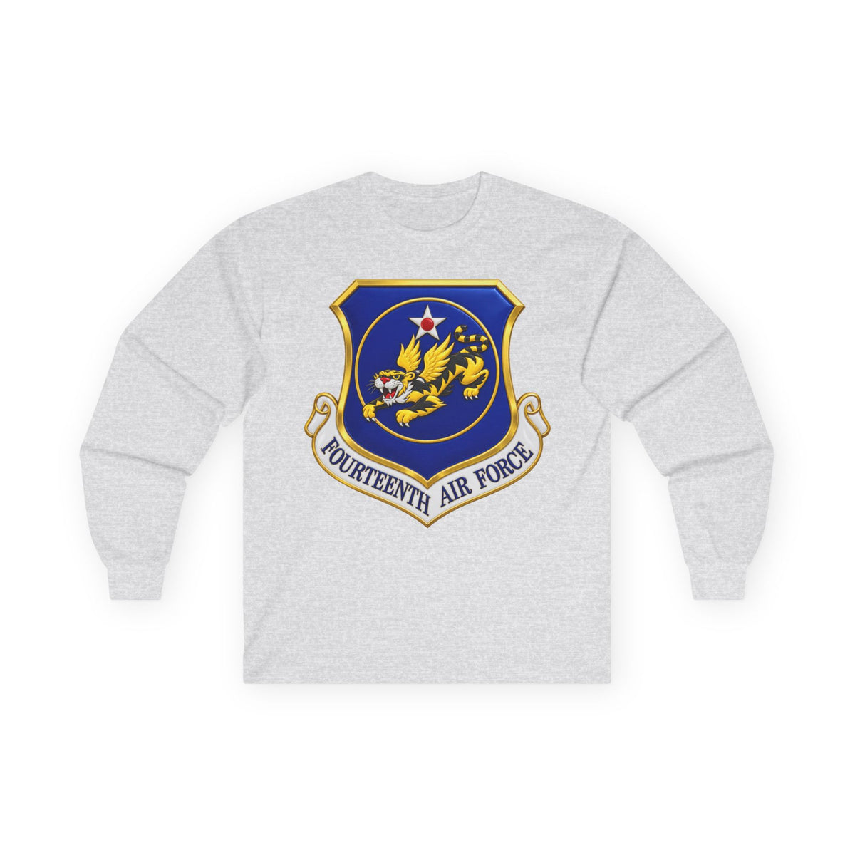 Unisex Ultra Cotton Long Sleeve Tee - USAF - 14th Air Force - Flying Tigers wo txt - 3D - Enhanced