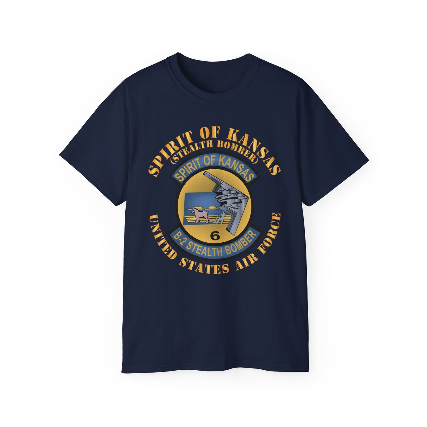 Unisex Ultra Cotton Tee -USAF - B2 - Spirit of Kansas - Stealth Bomber X 300