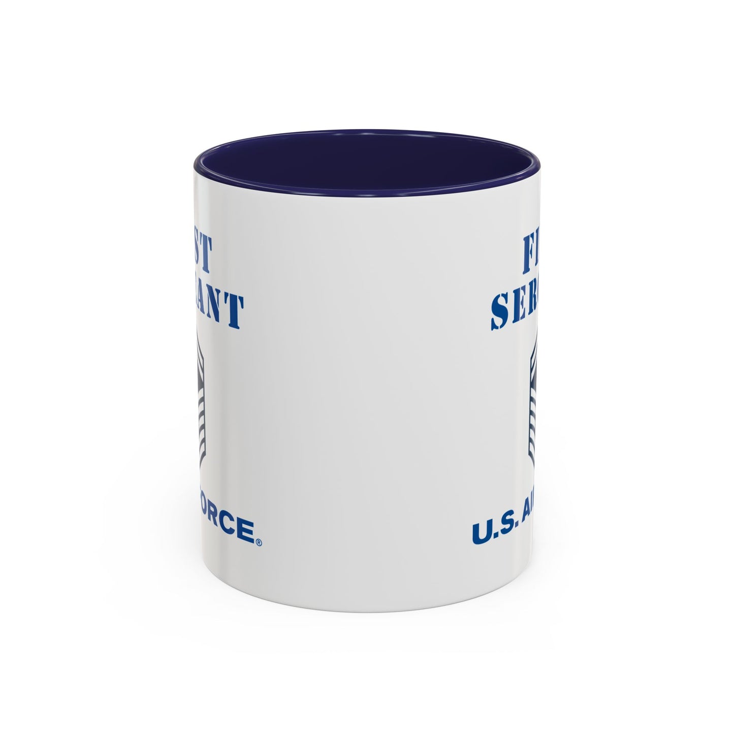 Accent Coffee Mug (11oz & 15oz) - USAF - First Sergeant (E8b) - 2020 - US Air Force w Text X 300