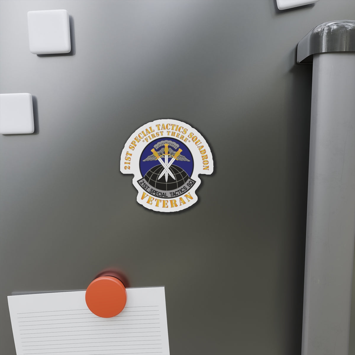 Die-Cut Magnet - USAF - 21st Special Tactics Squadron - First There -Veteran