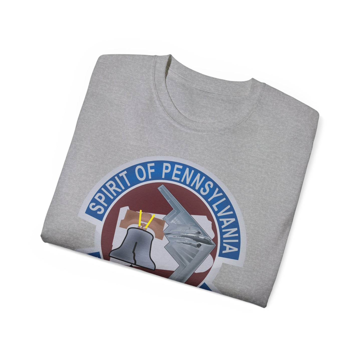 Unisex Ultra Cotton Tee - USAF - B2 - Spirit of Pennsylvania Stealth Bomber wo Txt X 300