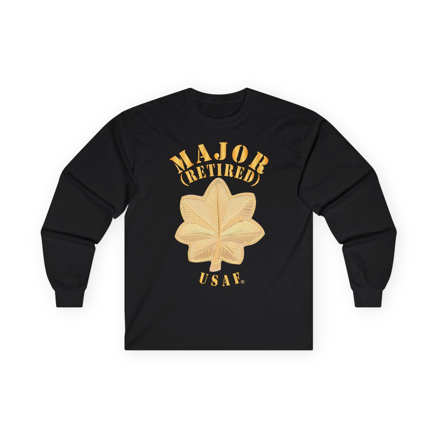 Unisex Ultra Cotton Long Sleeve Tee - USAF - Major - Retired - USAF X 300