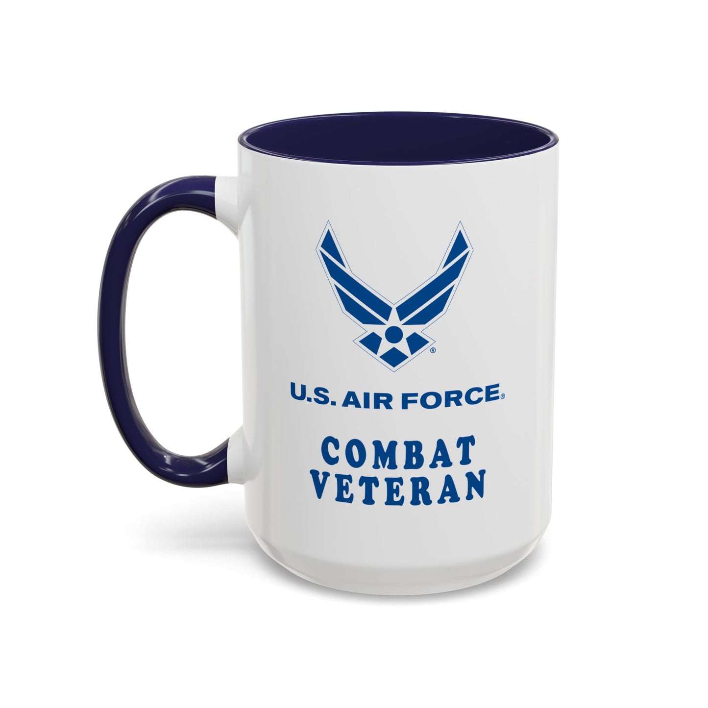 Accent Coffee Mug (11oz & 15oz) - USAF - Air Force - Combat Veteran X 300