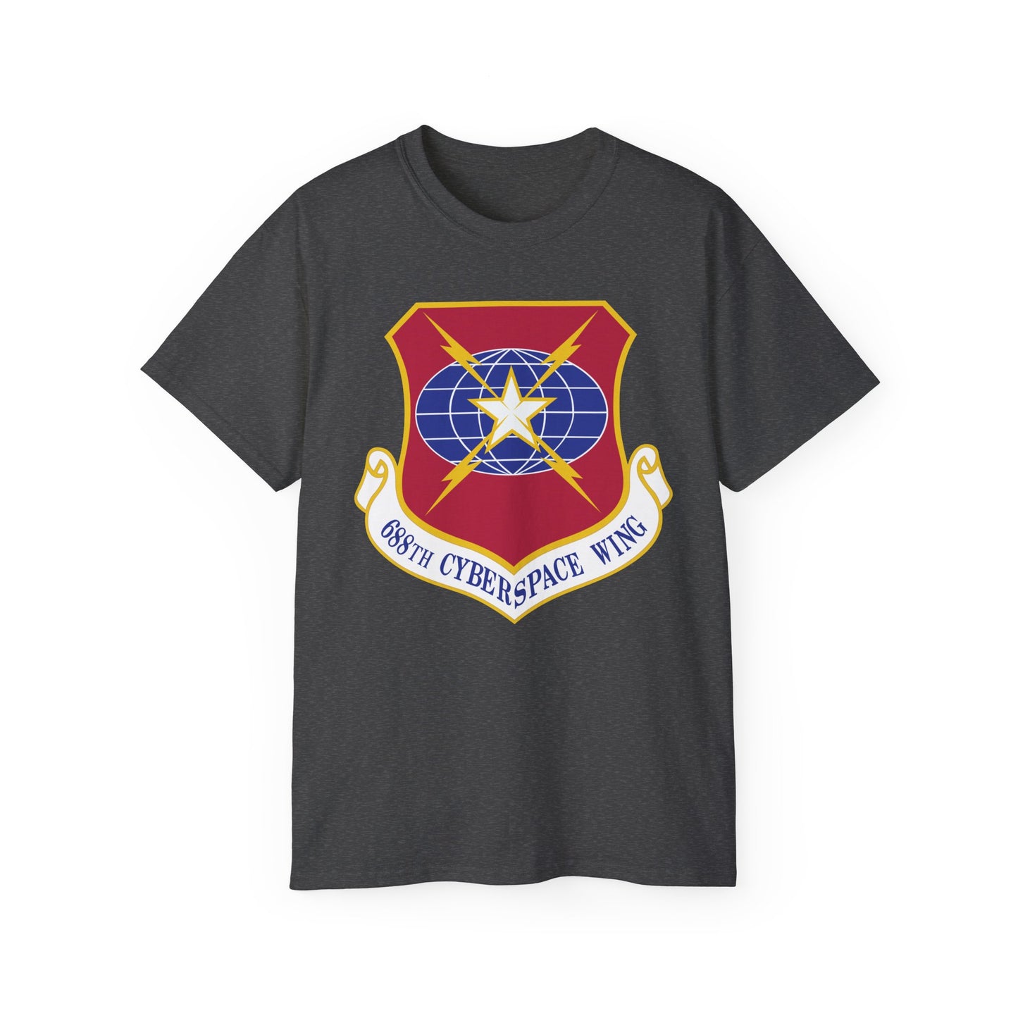 Unisex Ultra Cotton Tee - USAF - 688th Cyberspace Wing wo Txt X 300