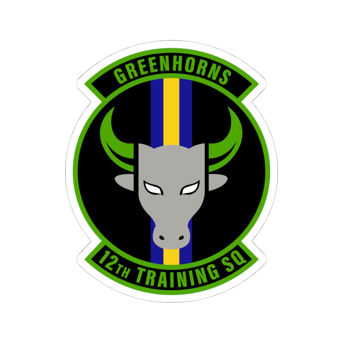 Kiss-Cut Stickers - USAF - 12th Training Squadron wo txt