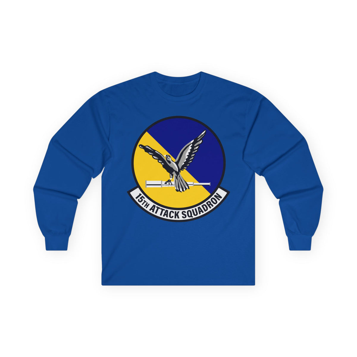 Unisex Ultra Cotton Long Sleeve Tee - USAF - 15th Attack Squadron wo txt