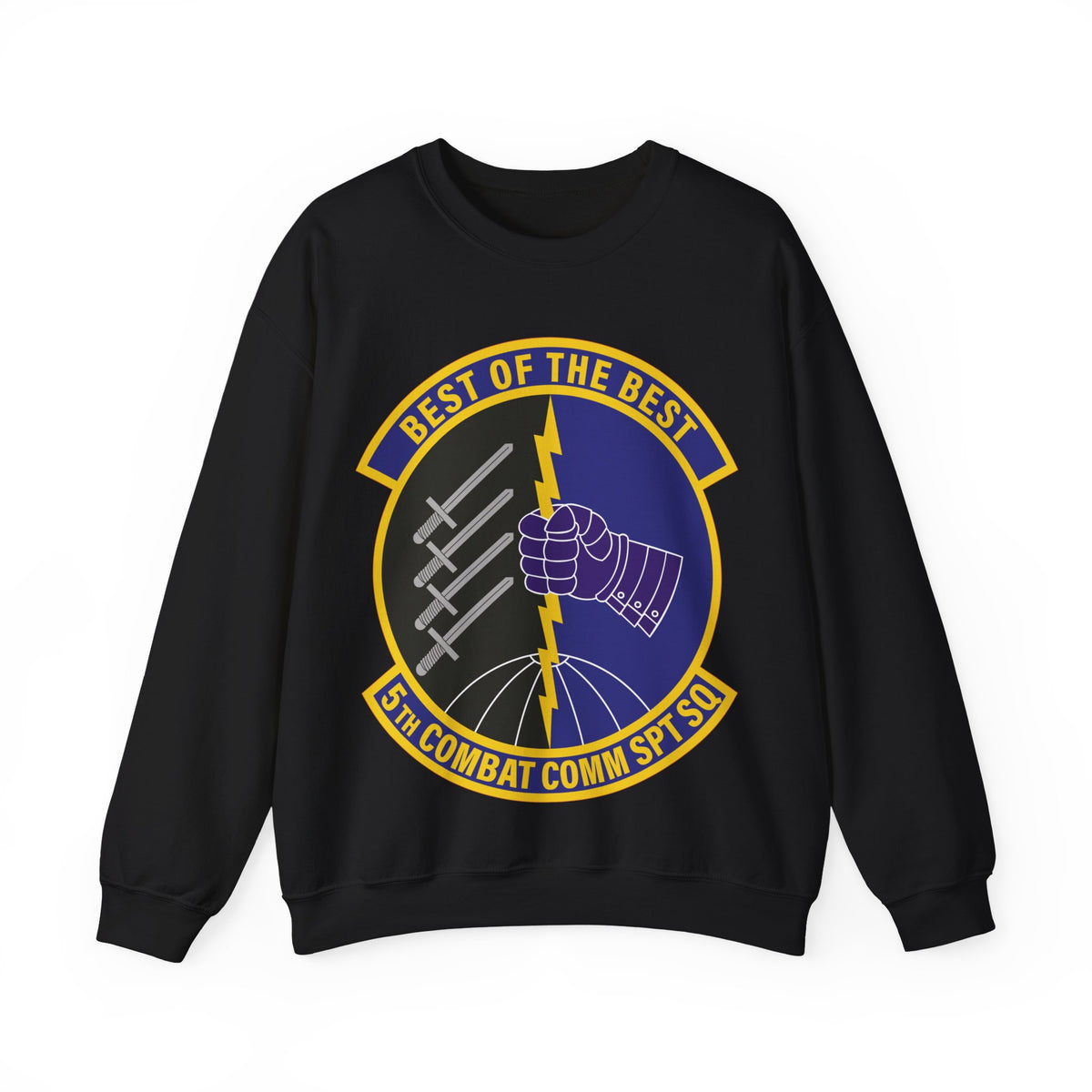 Crewneck Sweatshirt - USAF - 5th Combat Communications Support Sq wo txt X 300