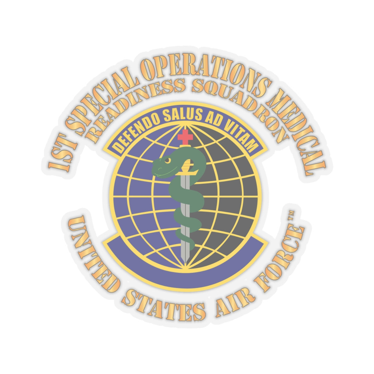Kiss-Cut Stickers - USAF -  1st Special Operations Medical Readiness Squadron