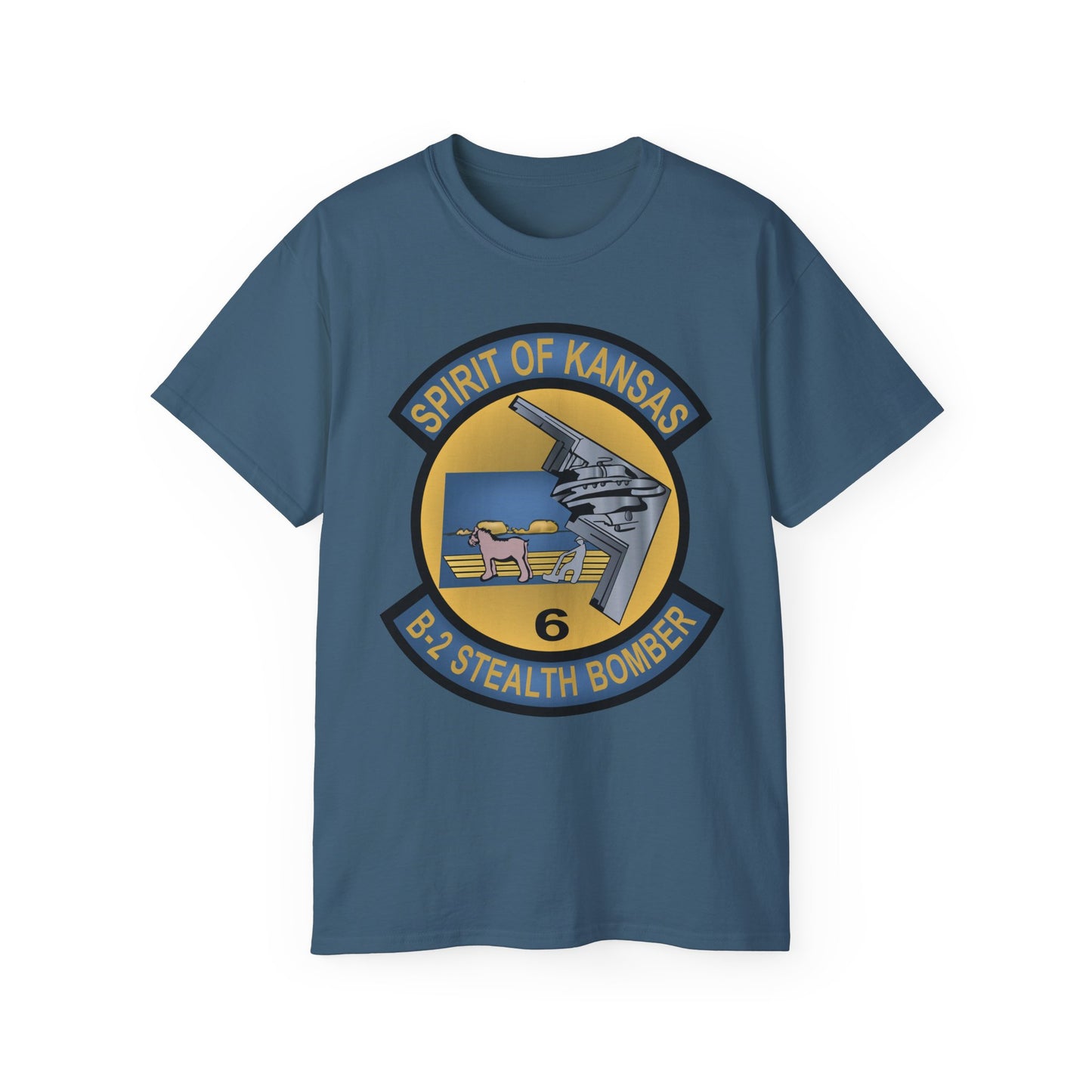 Unisex Ultra Cotton Tee - USAF - B2 - Spirit of Kansas - Stealth Bomber wo txt X 300