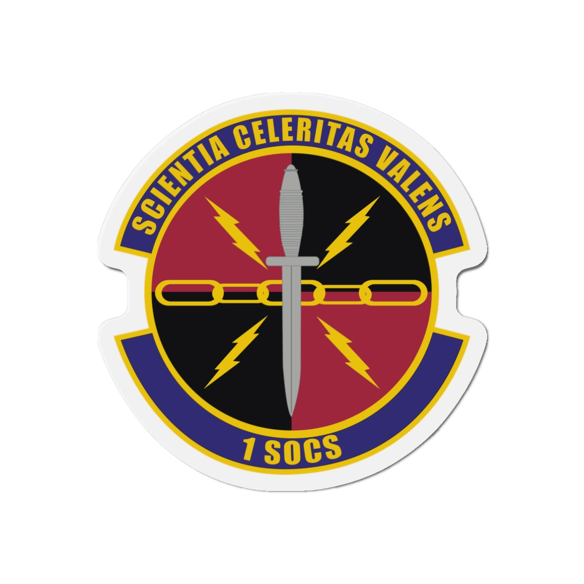 Die-Cut Magnet - USAF - 1st Special Operations Communication Squadron wo txt