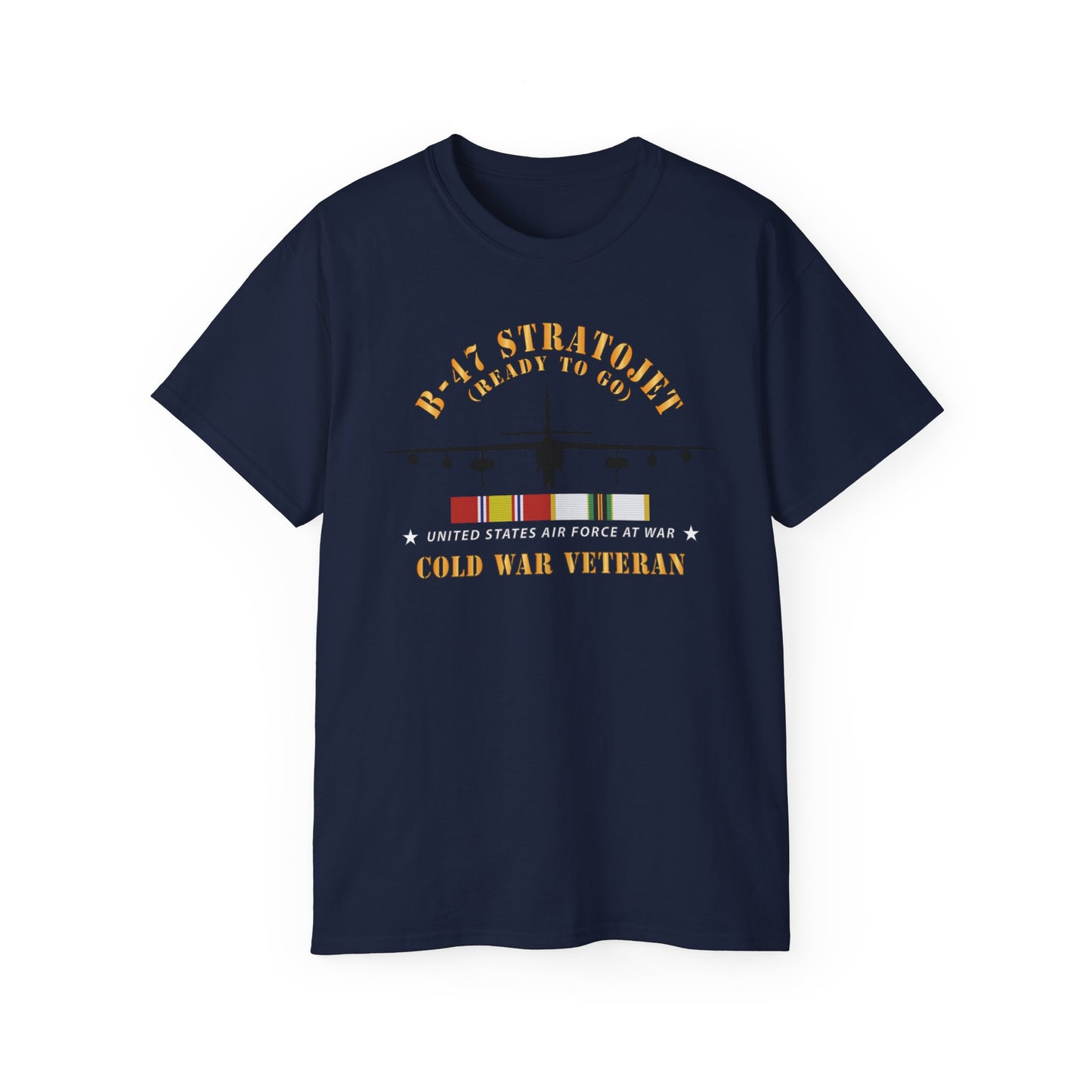 Unisex Ultra Cotton Tee - USAF - B-47 Stratojet - Ready to Go - Silhouette - Cold War Veteran X 300