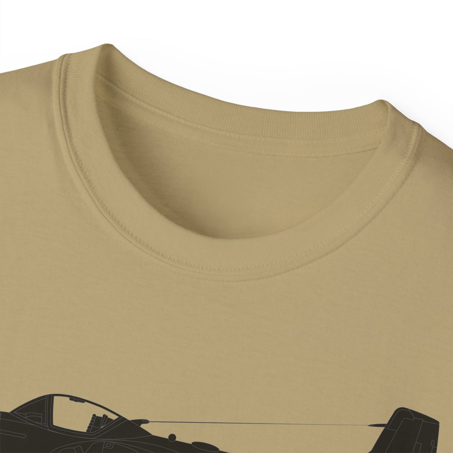 Unisex Ultra Cotton Tee - Aircraft - T-37-Trainer - Top - Black - Metal X 300