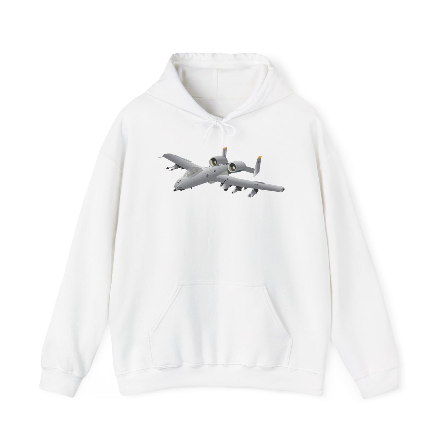 Unisex Heavy Blend Hooded Sweatshirt - Aircraft - A10 - Front - Top - Oblique X 300