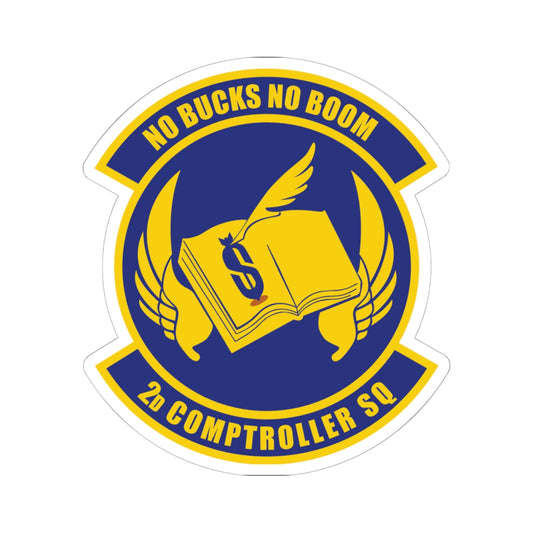 Kiss-Cut Stickers - USAF - 2nd Comptroller Squadron wo txt