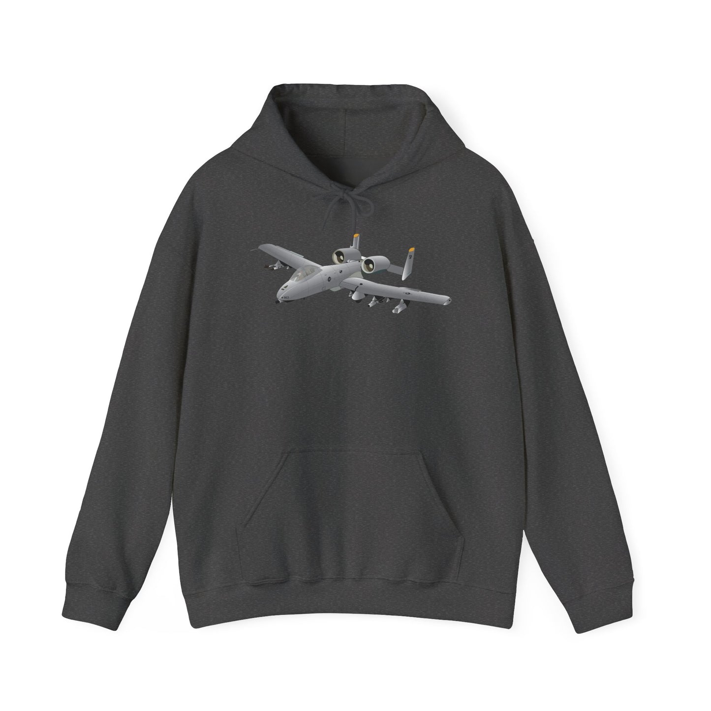 Unisex Heavy Blend Hooded Sweatshirt - Aircraft - A10 - Front - Top - Oblique X 300