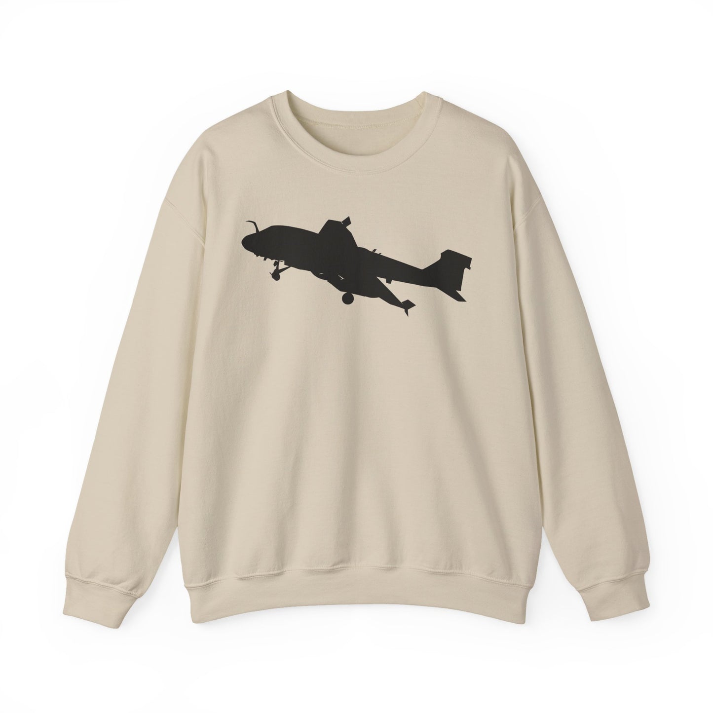 Crewneck Sweatshirt - Aircraft - Navy - A-6A Intruder - Silhouette X 300