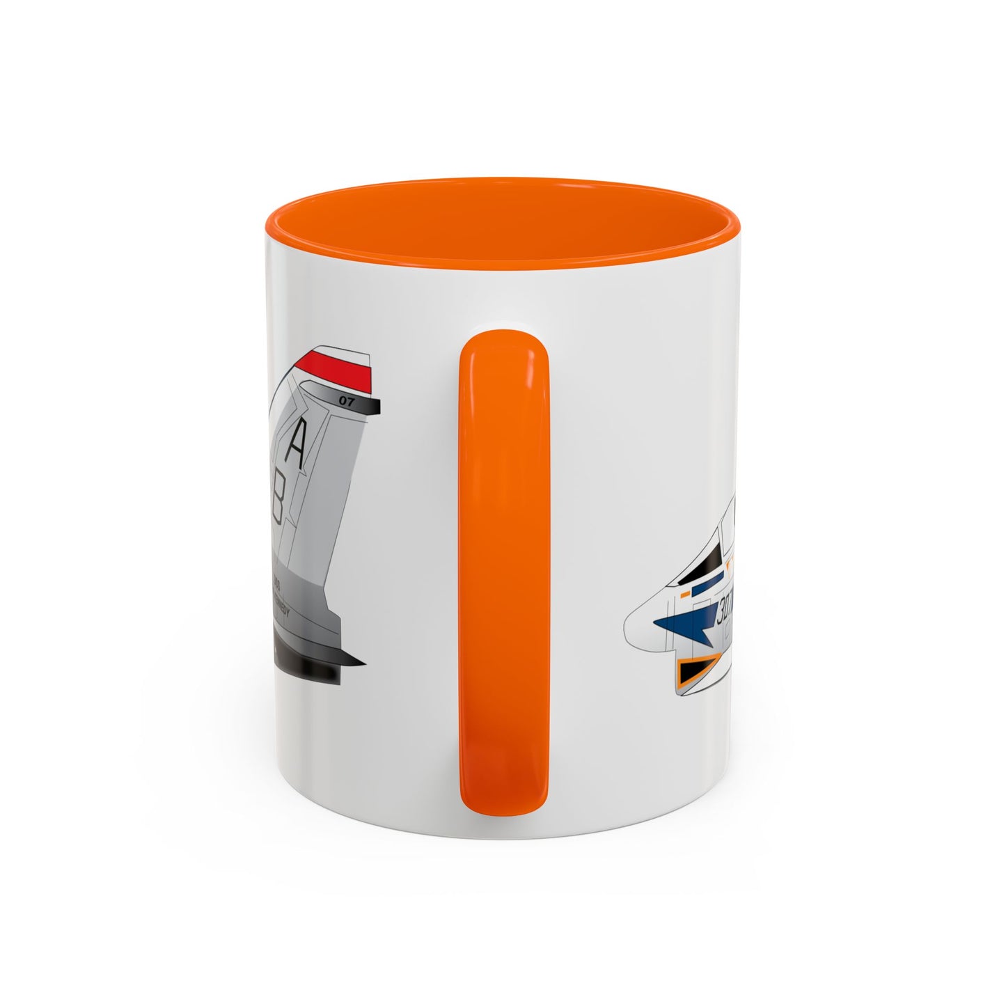 Accent Coffee Mug (11oz & 15oz) - Aircraft - Navy - A-7B Corsair II - Side X 300