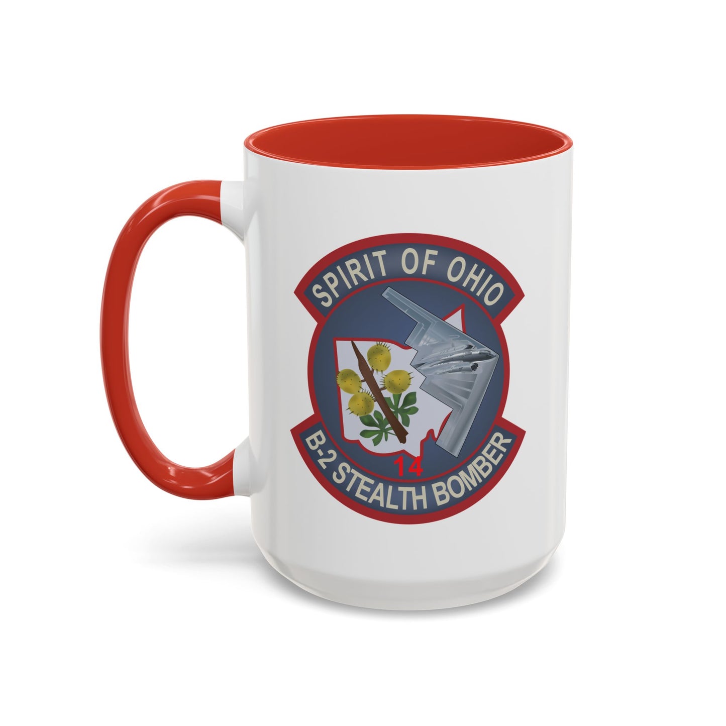 Accent Coffee Mug (11oz & 15oz) - USAF - B2 - Spirit of Ohio - Stealth Bomber wo txt X 300