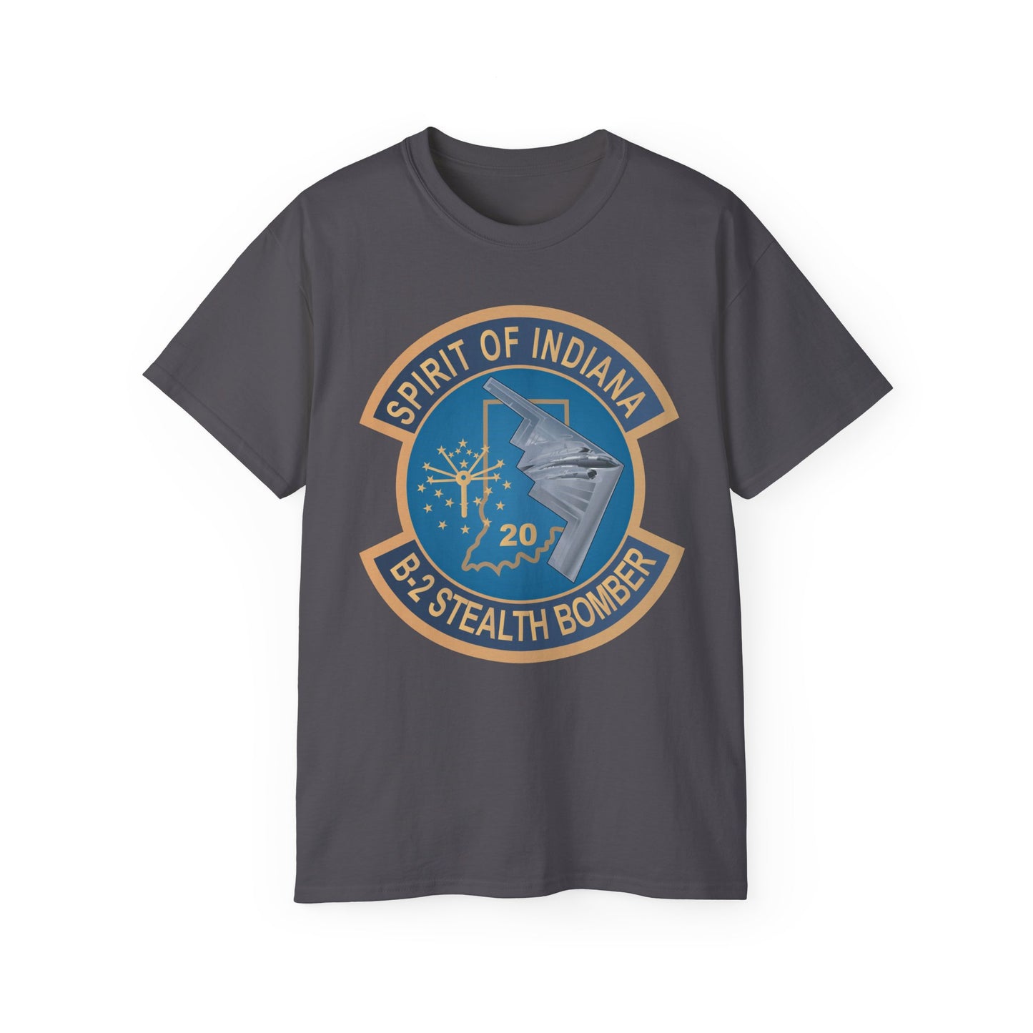 Unisex Ultra Cotton Tee - USAF - B2 - Spirit of Indiana - Stealth Bomber wo txt X 300