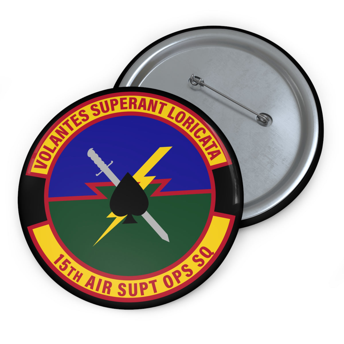 Custom Pin Button - USAF - 15th Air Support Operations Squadron wo txt