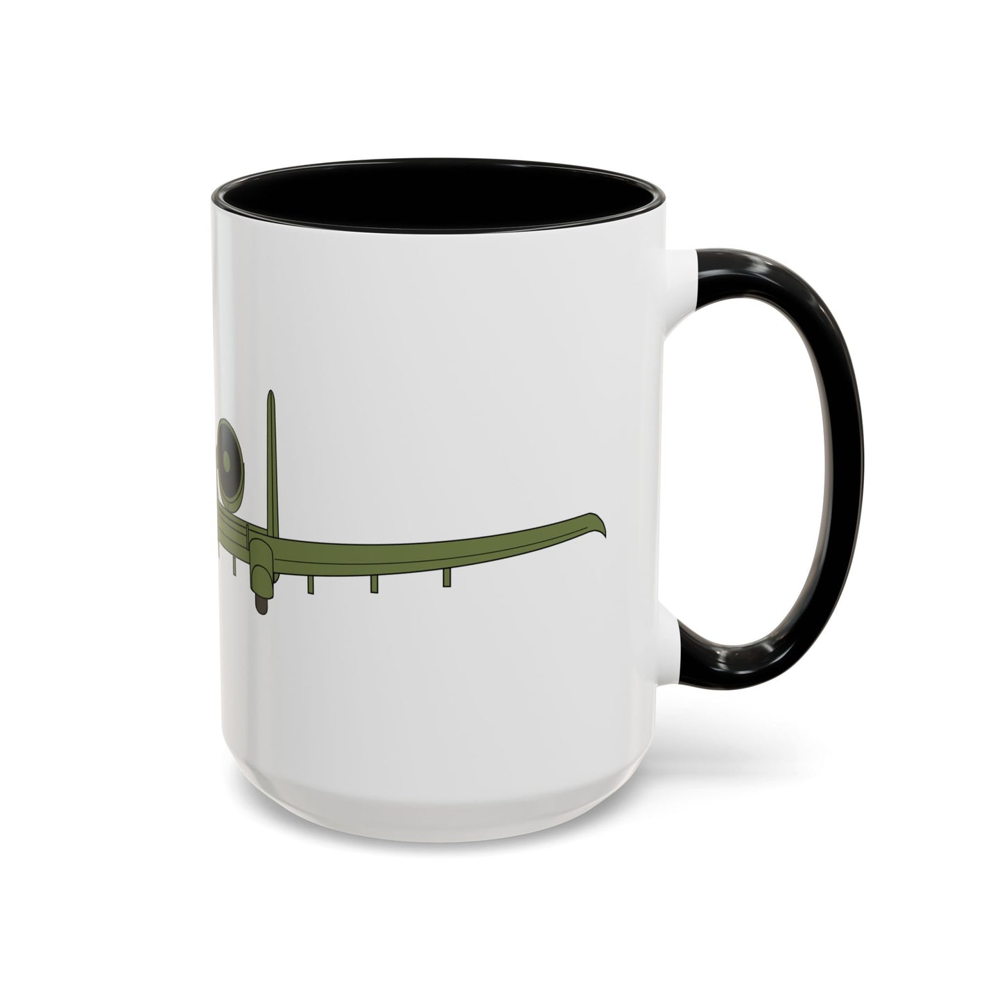 Accent Coffee Mug (11oz & 15oz) - Aircraft - USAF - A-10 Thunderbolt II - Front X 300