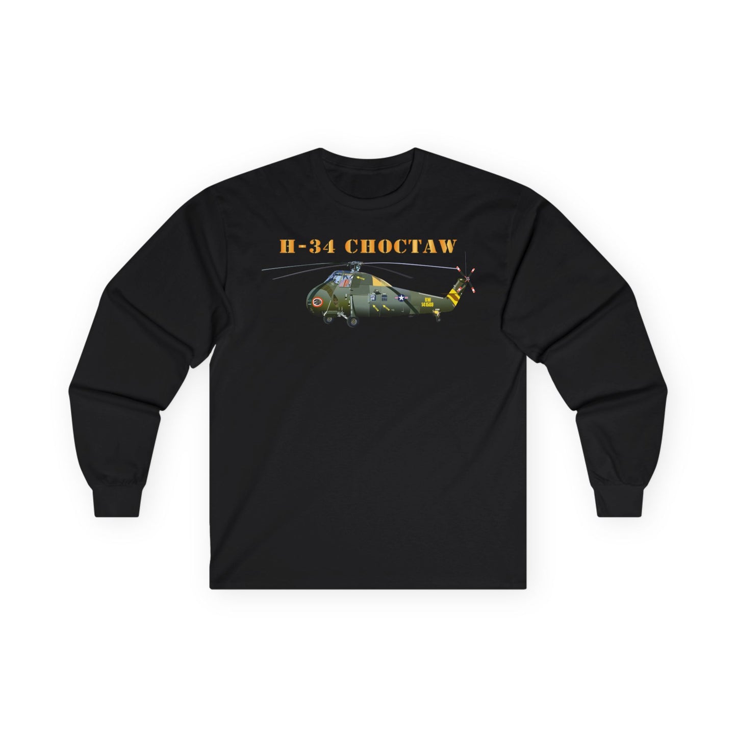 Unisex Ultra Cotton Long Sleeve Tee - H-34 Choctaw with Txt X 300