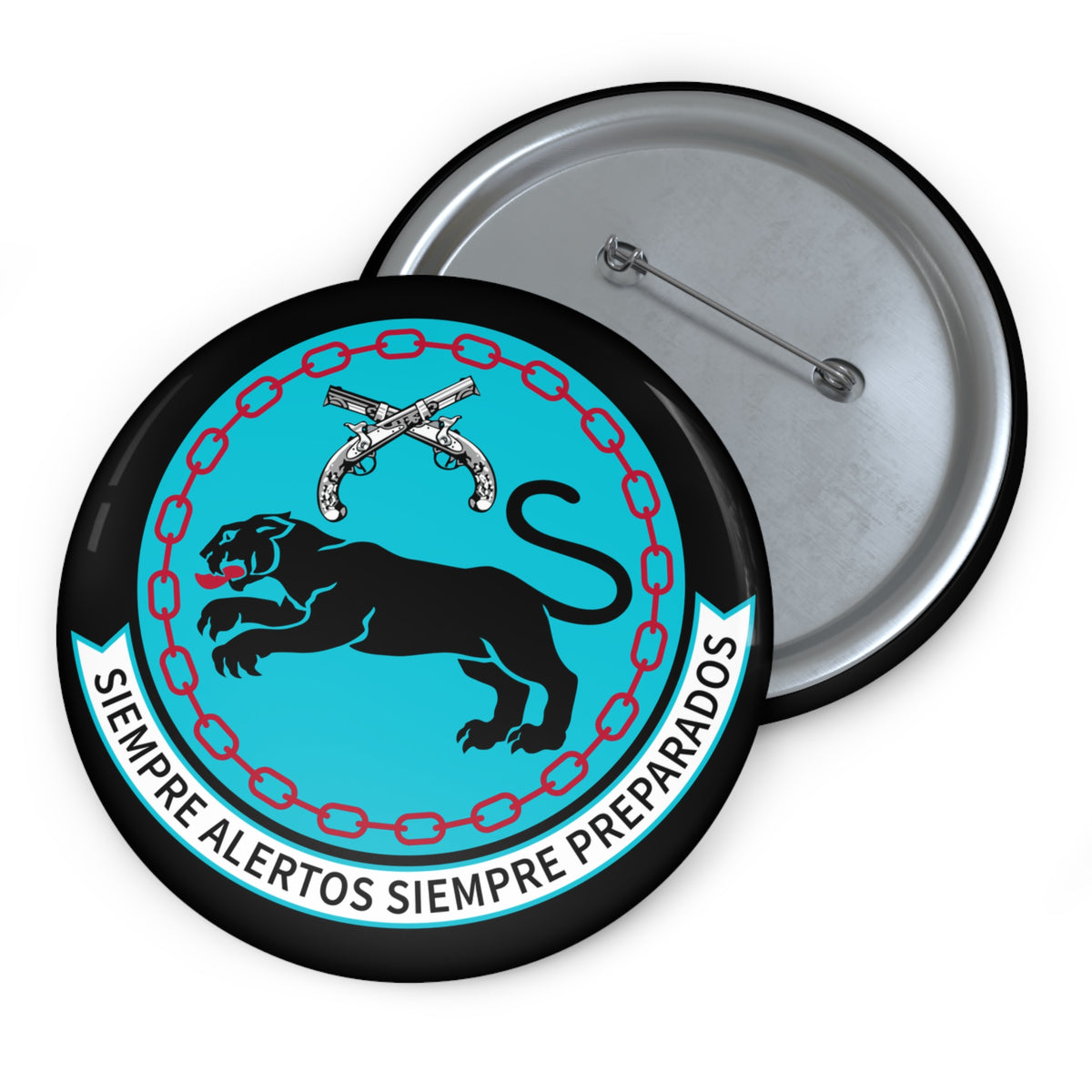 Custom Pin Button - USAF - 4th Security Forces Squadron wo txt