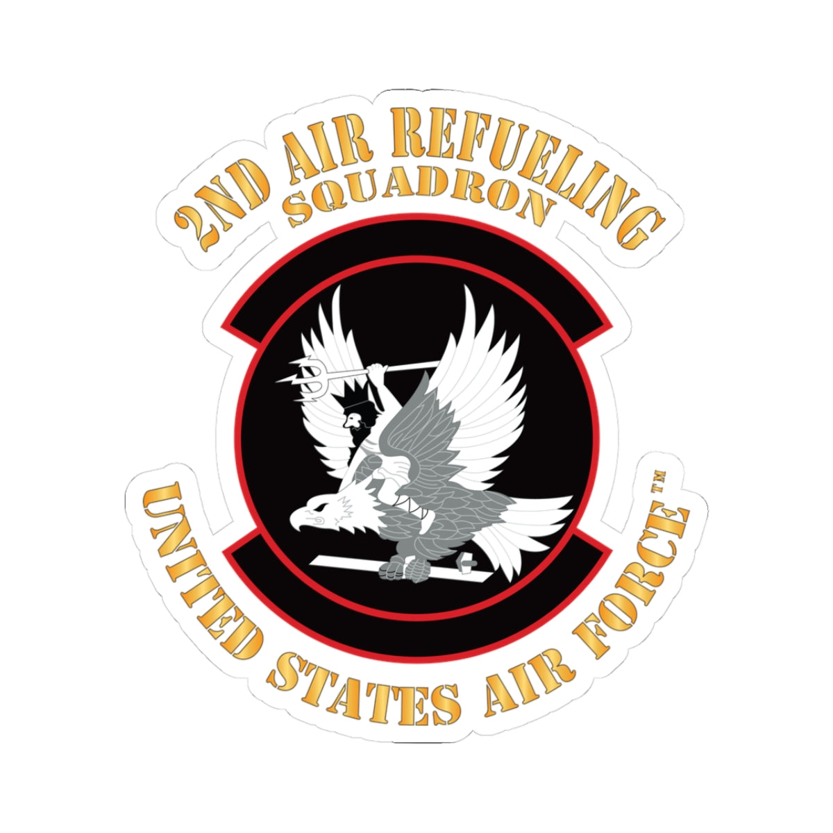 Kiss-Cut Stickers - USAF - 2nd Air Refueling Squadron