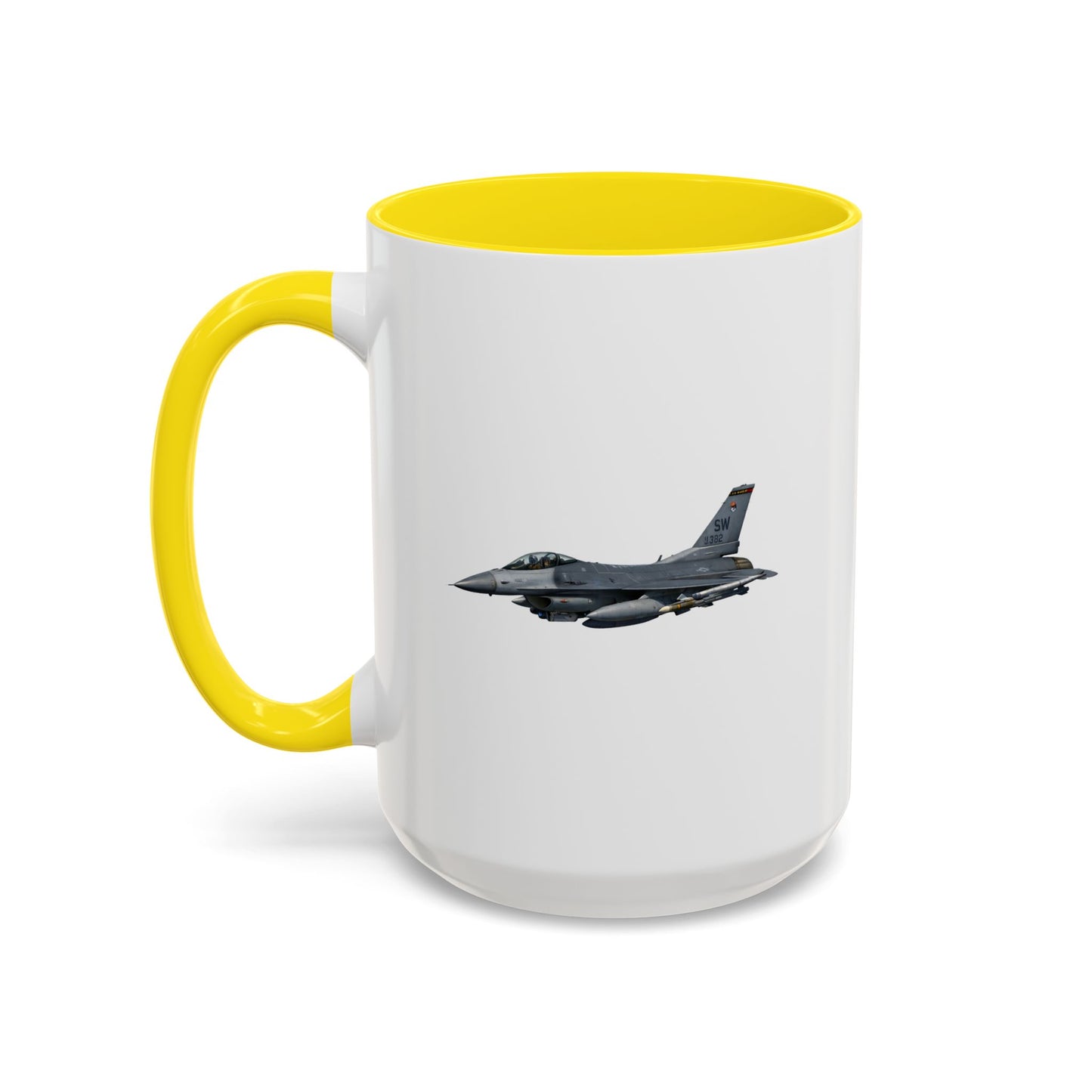 Accent Coffee Mug (11oz & 15oz) - USAF - F-16 Fighting Falcon wo txt X 300