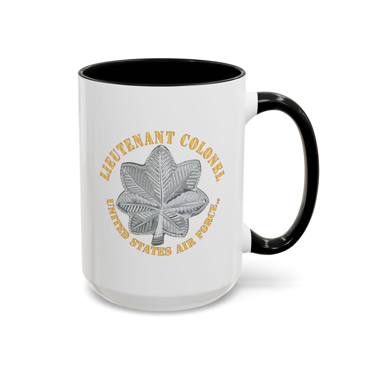 Accent Coffee Mug (11oz & 15oz) - USAF - Lieutenant Colonel - LTC - TM X 300