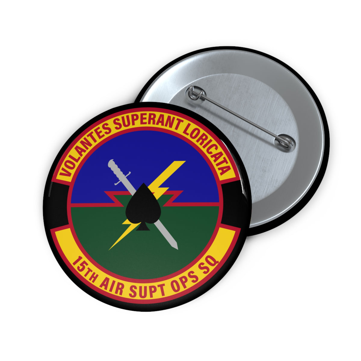 Custom Pin Button - USAF - 15th Air Support Operations Squadron wo txt