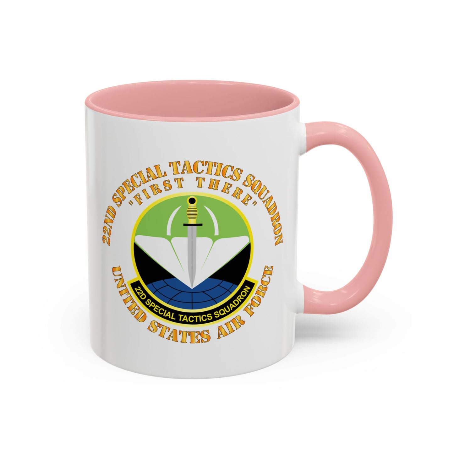 Accent Coffee Mug (11oz & 15oz) - USAF - 22nd Special Tactics Squadron - First There X 300