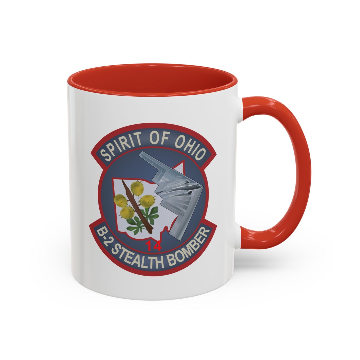 Accent Coffee Mug (11oz & 15oz) - USAF - B2 - Spirit of Ohio - Stealth Bomber wo txt X 300