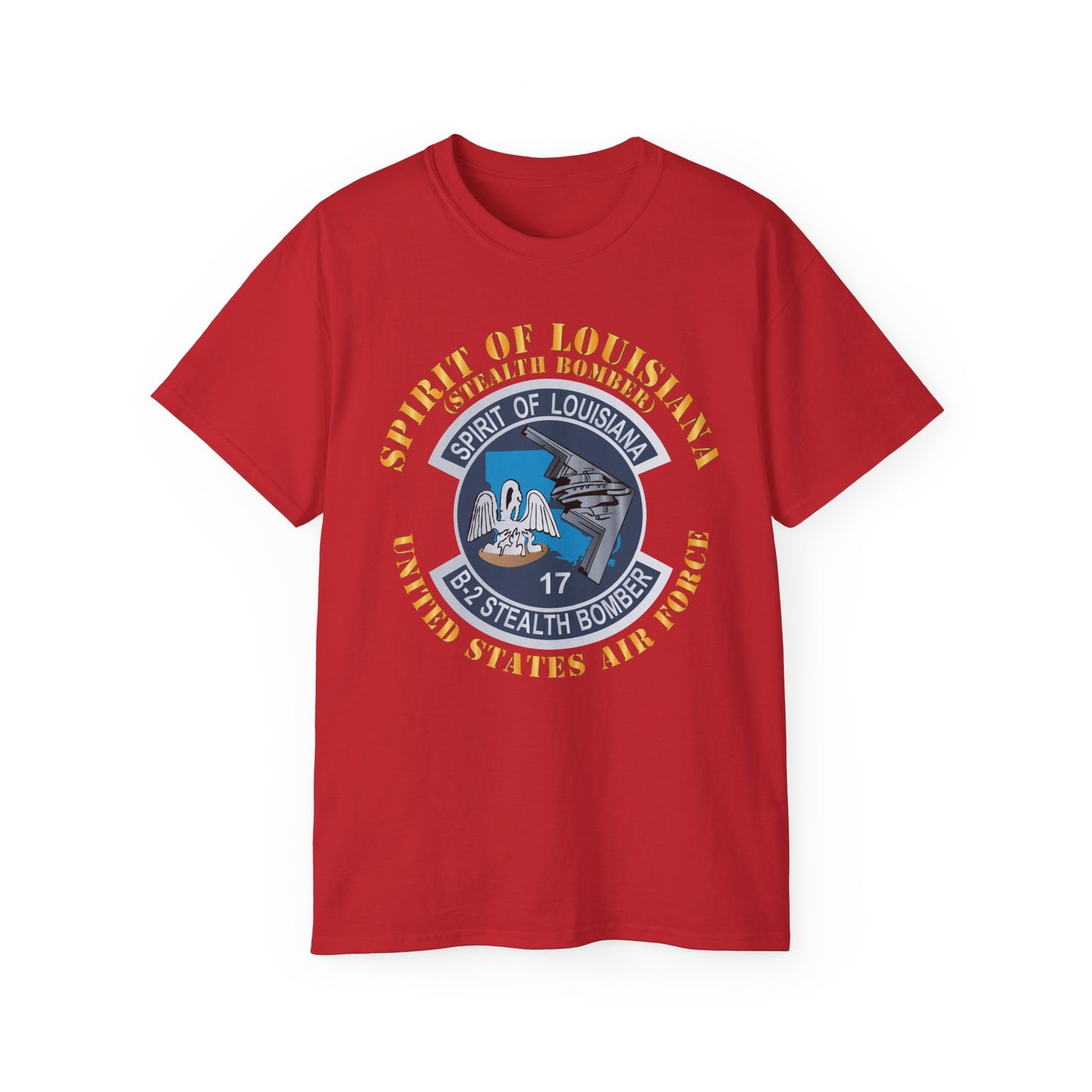 Unisex Ultra Cotton Tee - USAF - B2 - Spirit of Louisiana - Stealth Bomber X 300