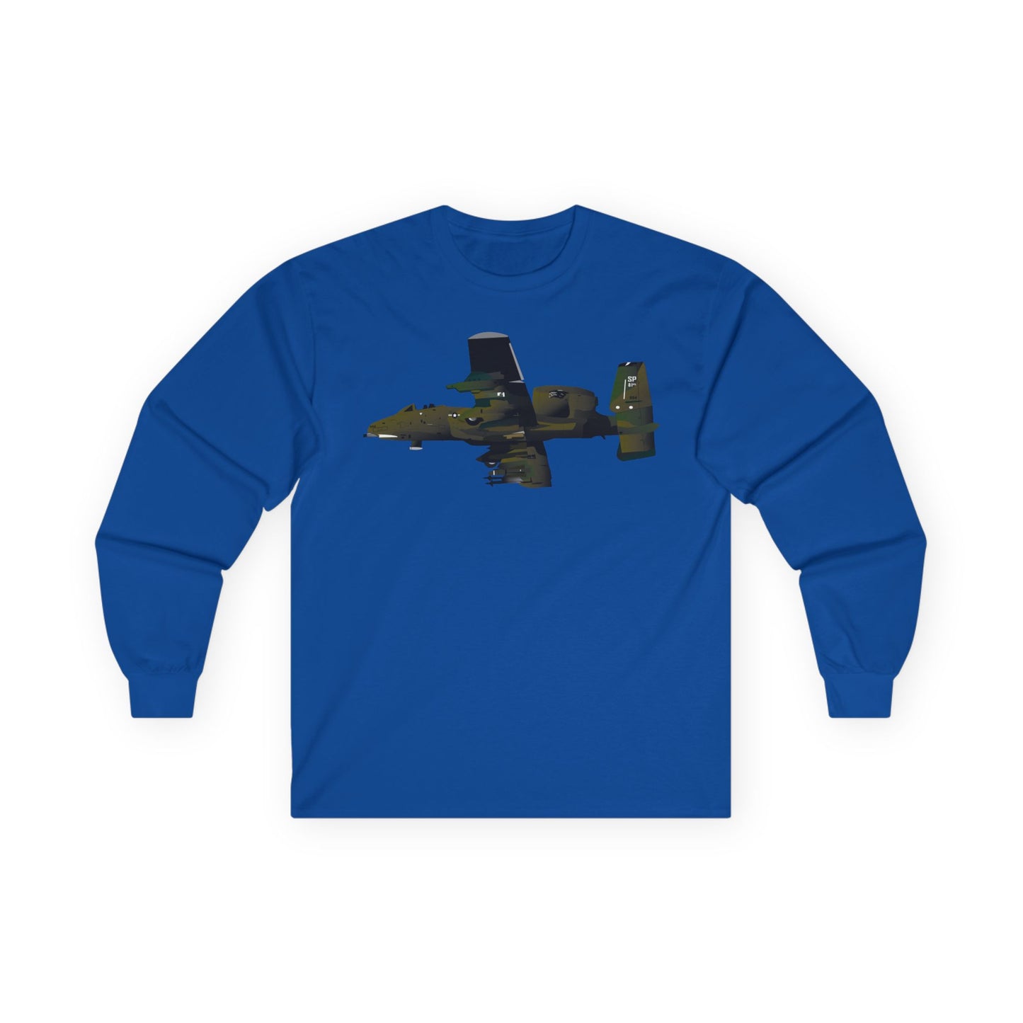 Unisex Ultra Cotton Long Sleeve Tee - Aircraft - A-10 Wart Hog X 300