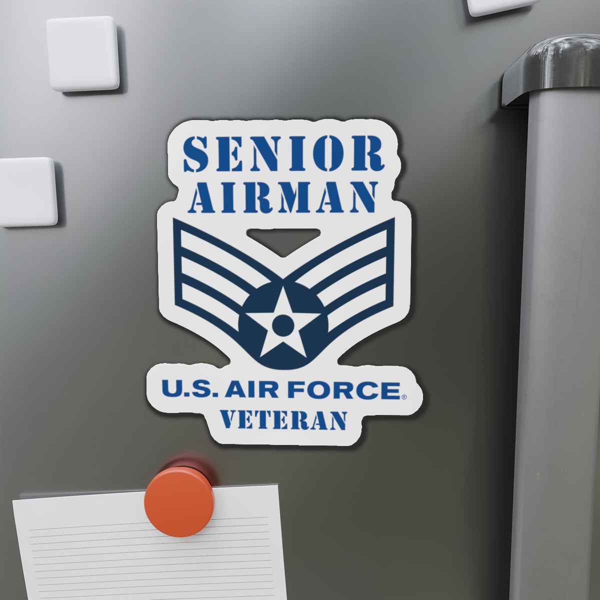Die-Cut Magnet - USAF - Senior Airman (E4) - 2020 - Veteran